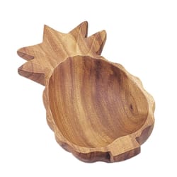 Pacific Merchants Natural Acacia Wood Pineapple Salad Bowl 1 ct