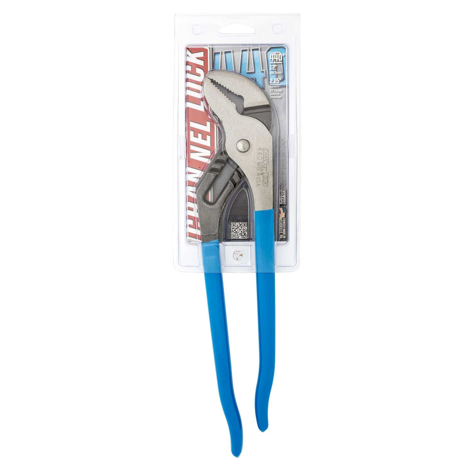 Channellock 12 in. Carbon Steel Tongue and Groove Pliers 1 pk Ace