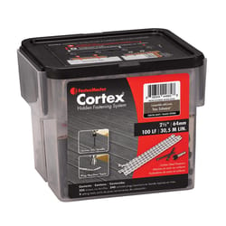 FastenMaster Cortex No. 10 X 2-1/2 in. L Coastal Bluff Torx Ttap Button Head Hidden Deck Fastener 22