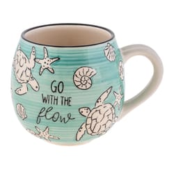 Karma Fiona 15 oz Green/White BPA Free Turtle Mug