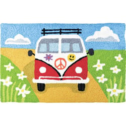 Jellybean 20 in. W X 30 in. L Multi-Color VW Touring Polyester Accent Rug