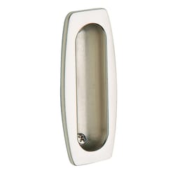 Baldwin Estate 3.5 in. L Satin Nickel Brass Flush Mortise Finger Pull