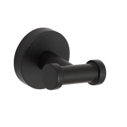 Huntington Brass Euro 1.9 in. W X 2.6 in. L Matte Black Robe Hook