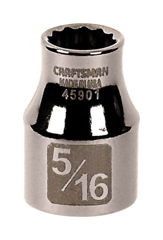 Craftsman 12 PC 3/8" Drive 6 PT SAE Sockets 1/4"-15/16" TS 340 
