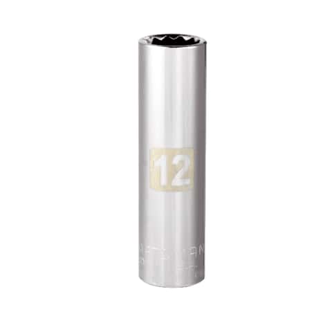 Craftsman 12 mm Metric Deep Socket, 3/8 in. Drive, 12 Point