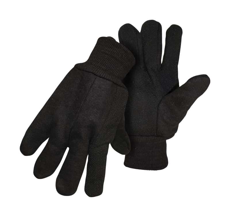 Boss Men's Indoor/Outdoor Dotted Jersey Work Gloves Brown L 1 pair ...