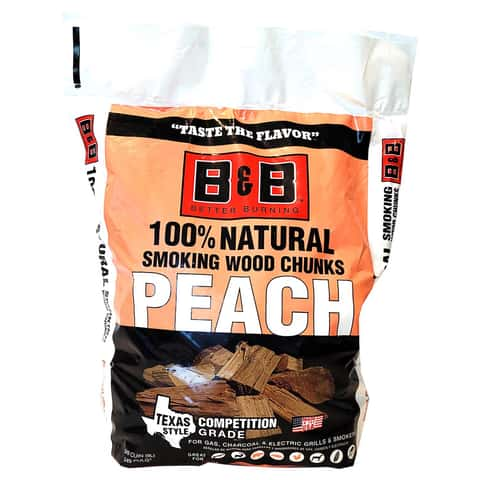 B B Charcoal All Natural Peach Wood Smoking Chunks 549 cu in Ace