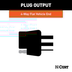 CURT 4 Flat Wiring Harness Connector