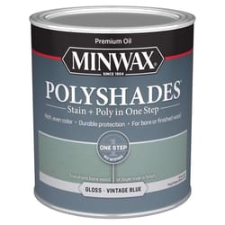Minwax Polyshades Semi-Transparent Gloss Vintage Blue Stain/Polyurethane Finish 1 qt