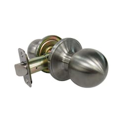 Faultless Ball Satin Passage Door Knob Right or Left Handed