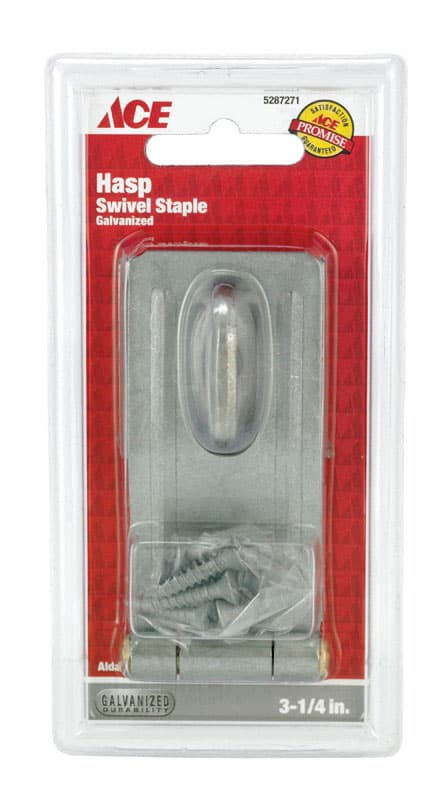01-3730-314 Ace Galvanized Steel 3-1/4 in. L Swivel Staple Saf sku 01-3730-314