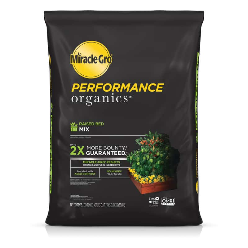 Miracle-Gro Performance Organics Organic All Purpose Raised Bed Soil 1. ...