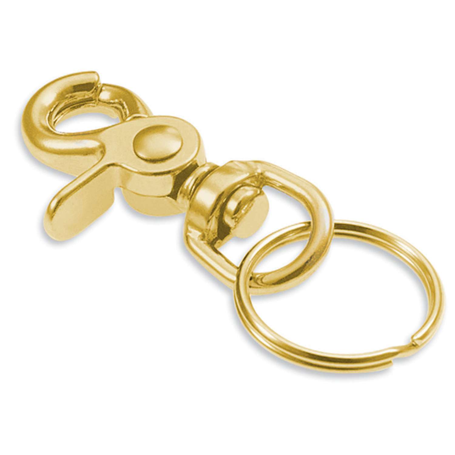 Lucky Line Brass Gold Split Trigger Snap Keychain Ace Hardware
