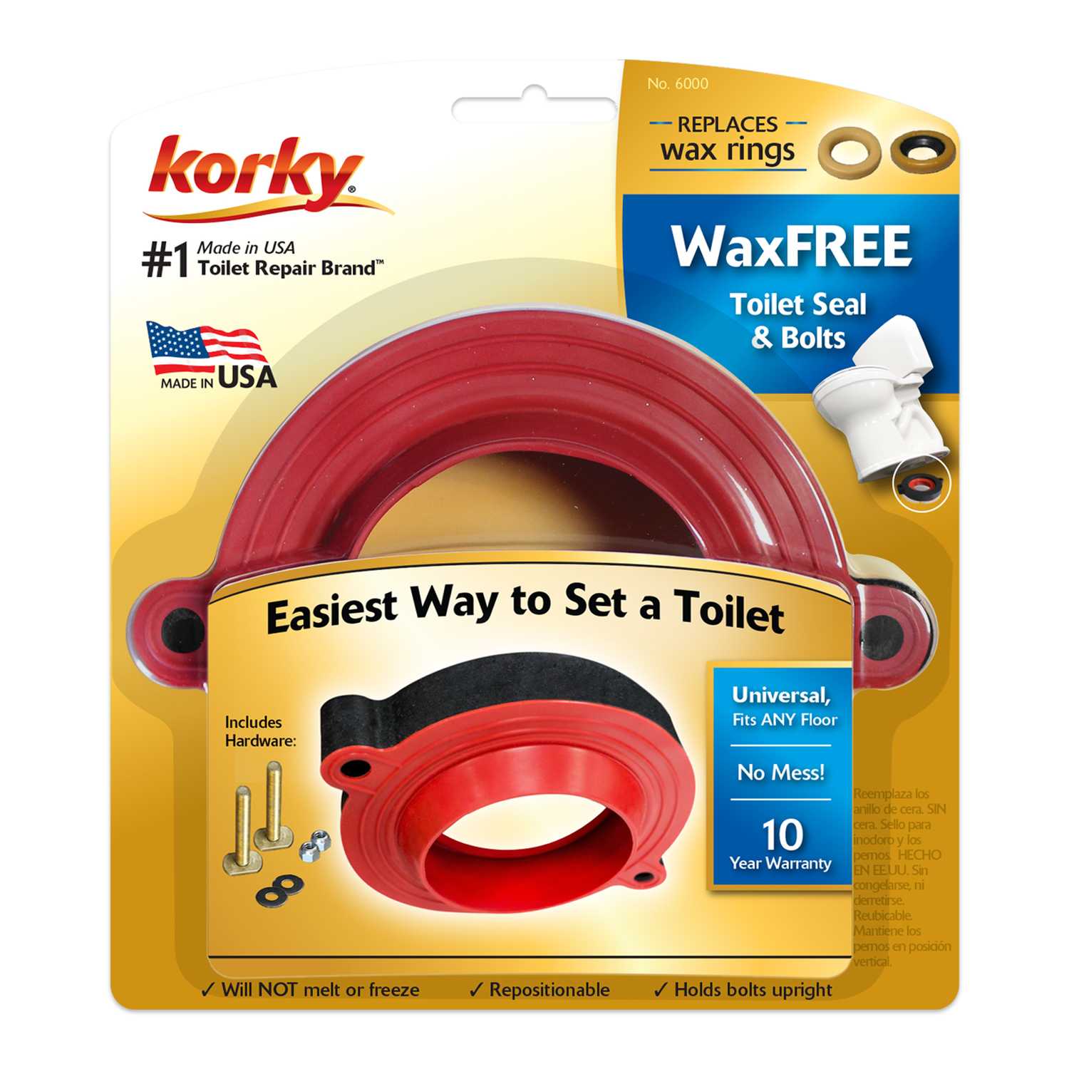 Korky Wax Free Toilet Seal Ace Hardware