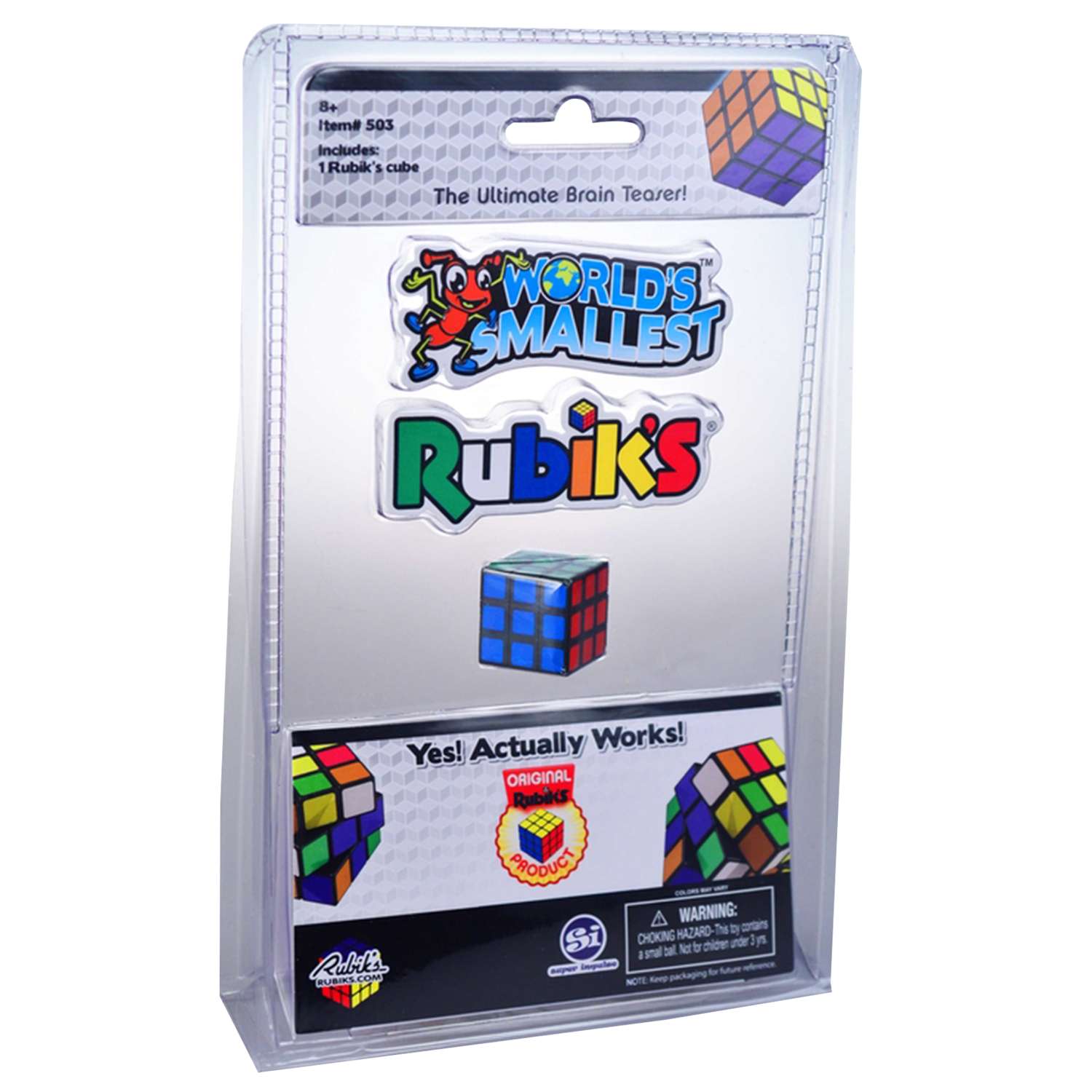 Super Impulse Worlds Smallest Rubiks Cube Plastic Multicolored - Ace ...