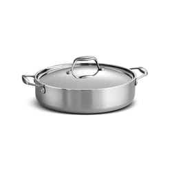 Tramontina Gourmet Stainless Steel Braiser With Lid 6 qt Silver