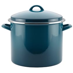 Rachael Ray Steel Stockpot 12 qt Blue