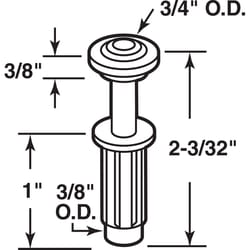 Prime-Line 3/4 in. D X 2-3/32 in. L Plastic Bi-fold Door Top Wheel Guide 2 pc