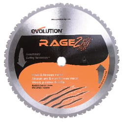 Evolution 14 in. D X 1 in. Rage 2 Carbide Tipped Steel Circular Saw Blade 36 teeth