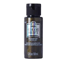 FolkArt Color Shift Metallic Black Flash Craft Paint Exterior and Interior 2 oz