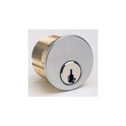 Kaba Ilco KW9 Polished Brass Brass Mortise Cylinder Keyed Differently