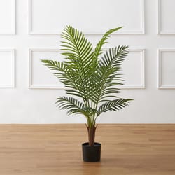 Glitzhome Green Plastic 61 in. H Artificial Potted Plant