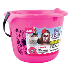 Magic seasons LED Lights Up Day of the Dead Bucket 1 pk