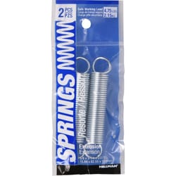 HILLMAN 3.25 in. L X 5/8 in. D Extension Spring 2 pk