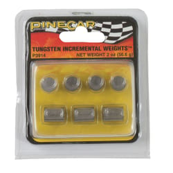 PineCar Tungsten Incremental Weights Silver 9 pc