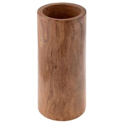 Karma Sierra 10.6 in. H X 4.9 in. W X 4.9 in. L Natural Wood Vase