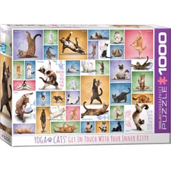 Eurographics Yoga Cats Jigsaw Puzzles Multicolored 1000 pc