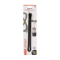 Nite Ize Gear Tie 0.5 in. W X 18 in. L Black Twist Tie 2 pk