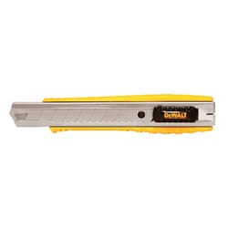 DeWalt 6-1/4 in. Sliding Snap-Off Utility Knife Black/Yellow 1 pk