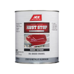 Ace Rust Stop Indoor/Outdoor Aluminum Oil-Based Enamel Rust Preventative Paint 1 qt