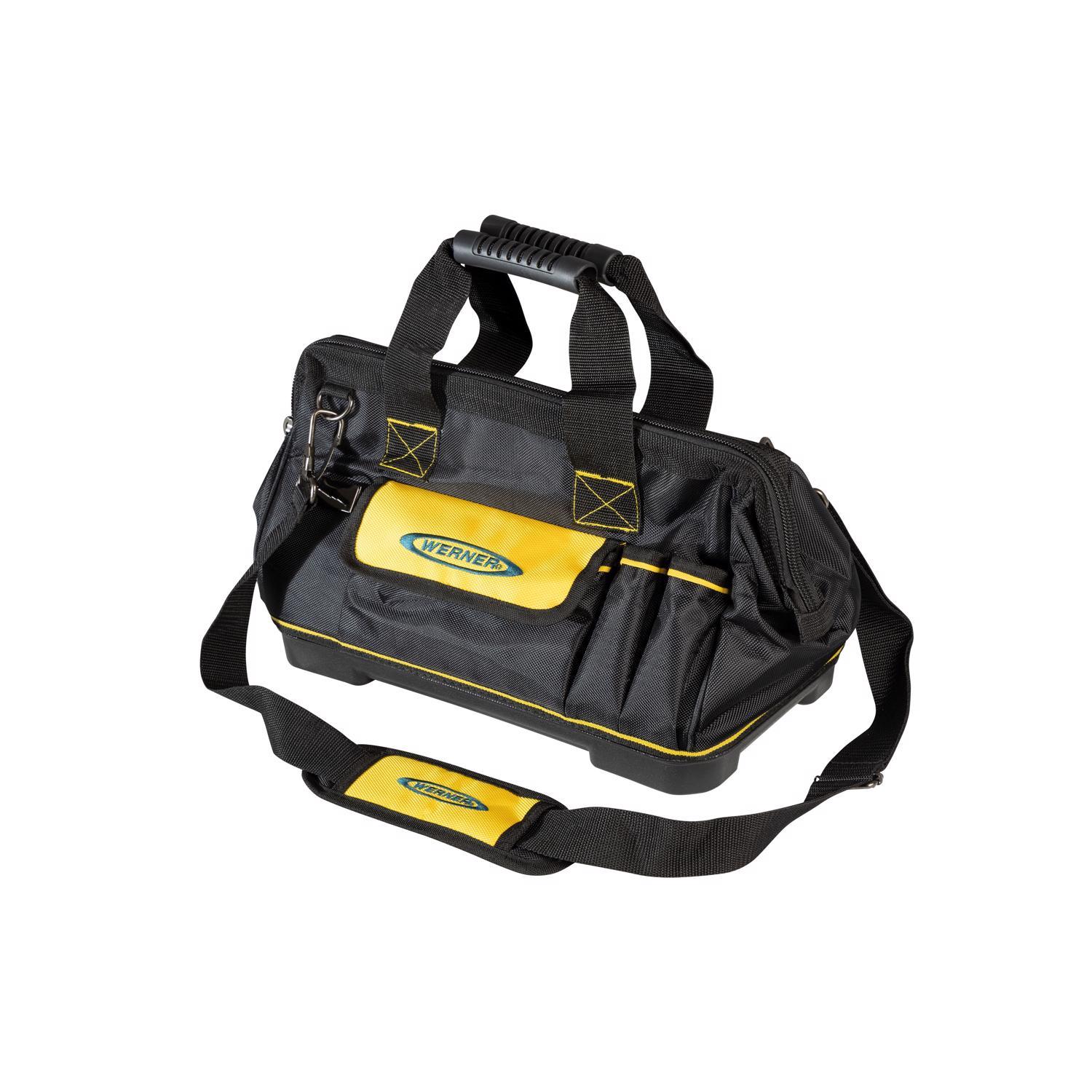 Werner Nylon Black/Yellow Tool Bag 1 pk Sansujyuku sansujyuku.com