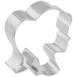 R&M International Corp International Corp 3 in. W X 4 in. L Doll Head Cookie Cutter Silver 1 pc