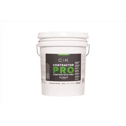 C+K Contractor Pro Satin Tint Base Ultra White Base Paint Exterior 5 gal
