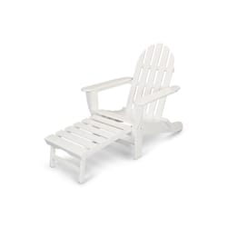 Ivy Terrace Classics Ultimate White Polypropylene Frame Adirondack Chair