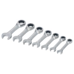 Craftsman SAE Stubby Ratcheting Combination Wrench Set 7 pc