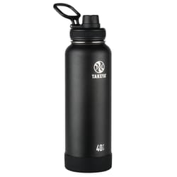 Takeya Actives 40 oz Double Wall Onyx BPA Free Insulated Water Bottle