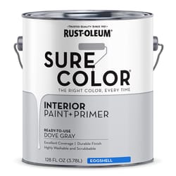 Rust-Oleum Sure Color Eggshell Dove Gray Water-Based Paint + Primer Interior 1 gal
