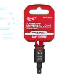 Milwaukee Shockwave 1/4 in. drive SAE 6 Point Impact Universal Joint 1 pc