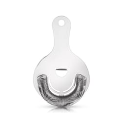 Viski Silver Stainless Steel Cocktail Strainer