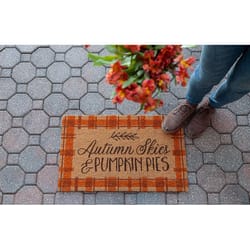 Entryways 28 in. W X 17 in. L Natural Autumn Skies Coir Door Mat