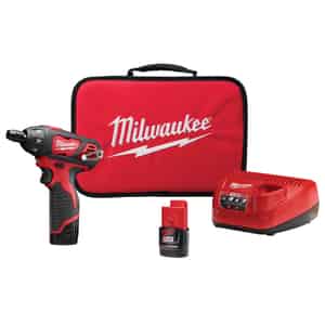 Milwaukee  M12  1/4  Cordless  Keyless  Battery Operated Screwdriver  Kit 1.5 amps 12 volt 500 rpm 1 