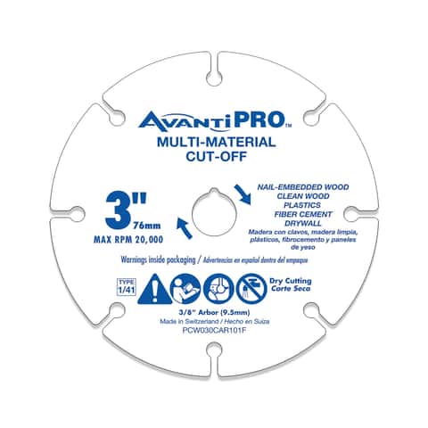 Avanti Pro 3 in. Carbide Grit Multi-Material Cut off Wheel