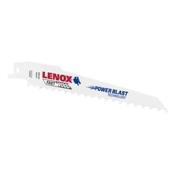 Lenox 6 in. Bi-Metal Reciprocating Saw Blade 4 TPI 5 pk