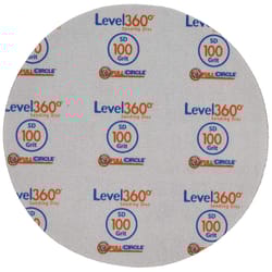 Full Circle Level 360 8.75 in. Aluminum Oxide Hook and Loop Sanding Disc 100 Grit Medium 5 pk