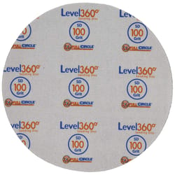 Full Circle Level 360 8.75 in. Aluminum Oxide Hook and Loop Sanding Disc 100 Grit Medium 5 pk