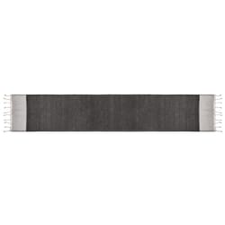 Karma 14 in. L X 9 in. W Black/White Table Runner